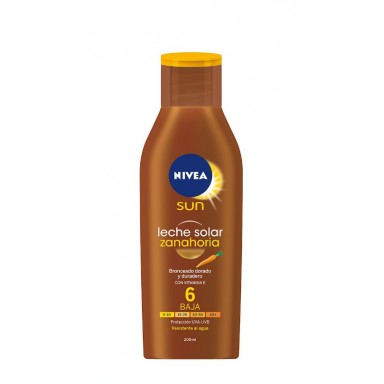 nivea sun leche zanahoria f-6 200 ml.