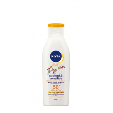nivea leche niños f50+ sensitive 200 ml.