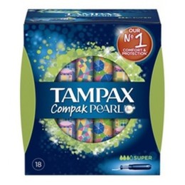 Tampax Pearl compak super 18 uds.