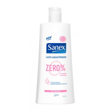 Sanex loci&oacute;n 400 ml. Zero piel sensible