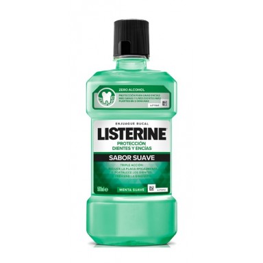 Listerine dientes y encias 500 ml. sabor suave