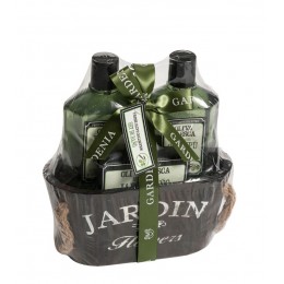 set-bano-oliva-cubo-madera-jabon250-ml-champu-250-jabon-100-g-esponja