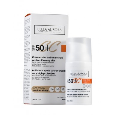 Bella Aurora crema cc 30 ml F-50+ tono medio