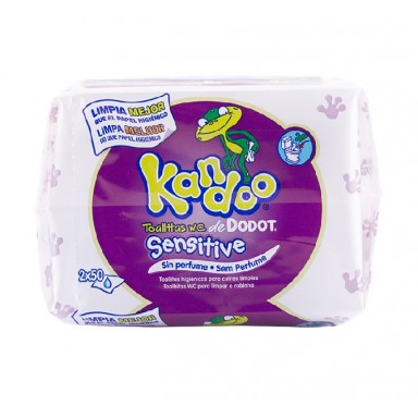 Kandoo toallitas wc recambio 100 uds sensitive