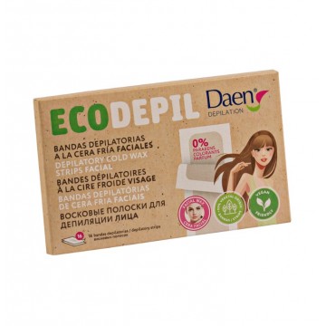 Daen bandas faciales 16 uds Eco Depil
