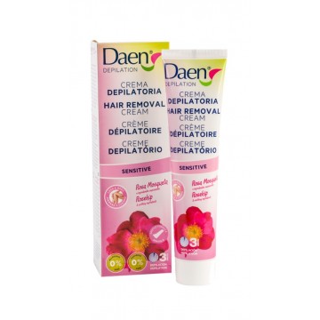 Daen crema depilatoria 125 ml Rosa Mosqueta Sensitive