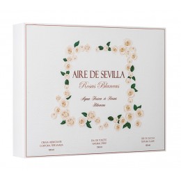 Aire de Sevilla Rosas Blancas edt 150 ml vapo + gel 150 ml + crema cuerpo 150 ml