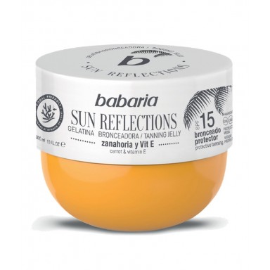 babaria solar gelatina sun reflections zanahoria y vitamina E spf-15 300 ml.