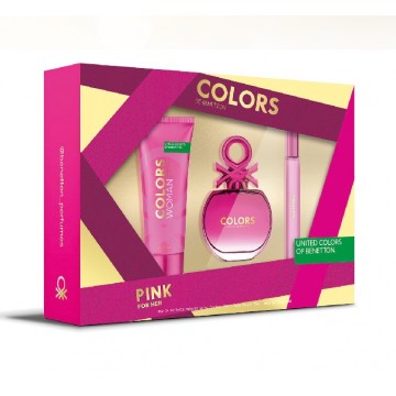 Benetton Colors Pink edt 50 vapo + body lotion + mini