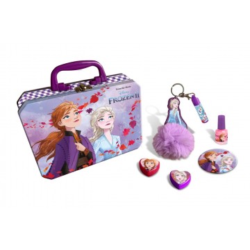 Frozen malet&iacute;n met&aacute;lico maquillaje
