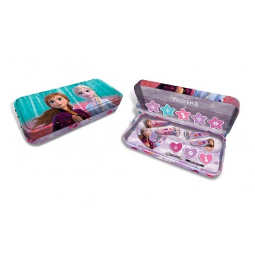 Frozen plumier metalico 3 pisos maquillaje