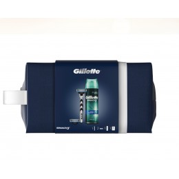 Gillette neceser Mach3 (maquinilla + 2 recambios + gel extra confort 200 ml)