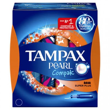 Tampax Pearl compak Super Plus 16 uds.