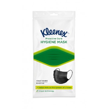 Kleenex mascarilla higienica negra 5 uds