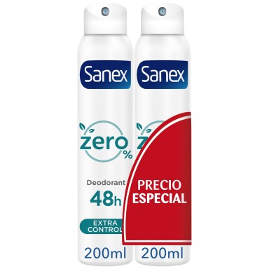 Sanex Zero% extracontrol Desodorante Spray 200 ml. duplo