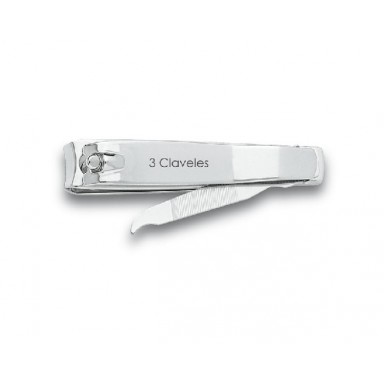 3 claveles cortau&ntilde;as pies cromado 8 cm r12418 blister