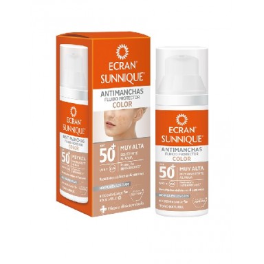 ecran sun facial con color spf-50+ 50 ml.