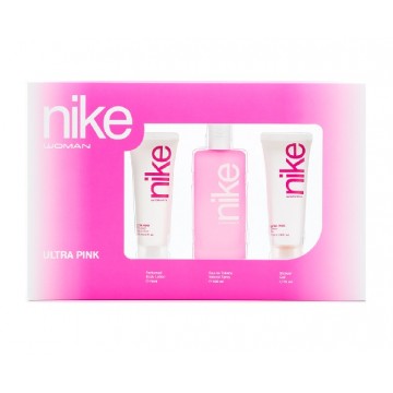 Nike woman Ultra Pink edt 100 ml vapo + gel 75 ml + body lotion 75 ml