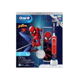 oral-b vitality cepillo electrico pack kids cepillo + funda spiderman