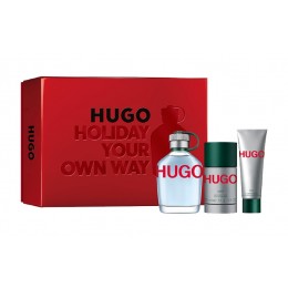 Hugo edt 125 vapo + gel 50 ml + desodorante spray 150 ml