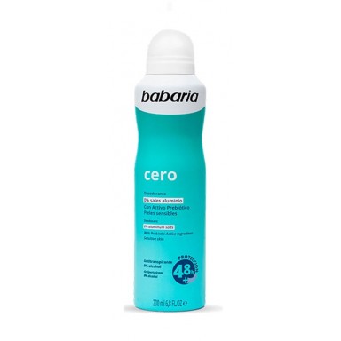 Babaria Cero Desodorante Spray 200 ml.