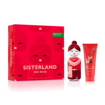 Benetton Sisterland Red Rose edt 80 ml vapo + body lotion 75 ml
