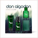 Don Algodón Hombre Freedom edt 30ml vapo+gel 75ml+desodorante 100ml+tarjetero