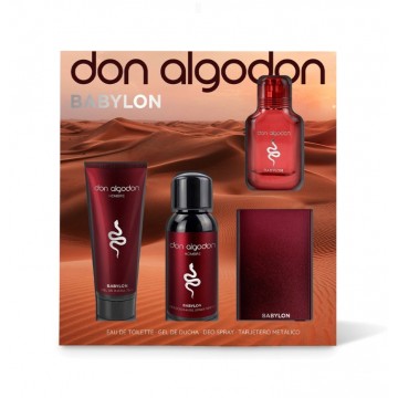 Don Algod&oacute;n Hombre Babylon edt 30ml vapo+gel 75ml+desodorante 100ml+tarjetero