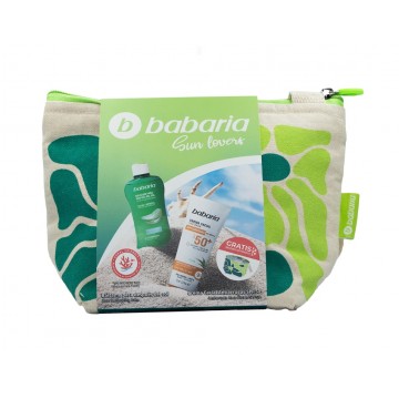 Babaria solar neceser sun lovers aloe (leche corporal F30 + crema facial F50+)