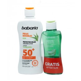 Babaria bronceador 200 ml leche piel sensible F-50