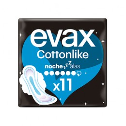 Evax Cottonlike alas noche 11 uds.
