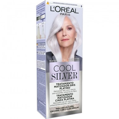 Loreal Cool Silver 1 blanco puro tratamiento matizador gris platino