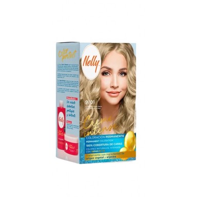 Nelly tinte creme intense 9/01 rubio extra claro ceniza