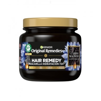 Garnier original remedies mascarilla 340 ml carb&oacute;n magn&eacute;tico