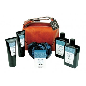 Perfuman&iacute;a set ba&ntilde;o caballero almizcle blanco neceser (6 piezas) ref.MK818853