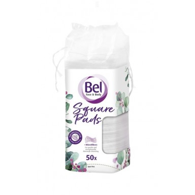 Bel Face & Body discos desmaquillantes cuadrados 50 uds