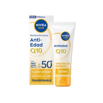 nivea sun Q10 crema antiedad F50+ 40 ml.