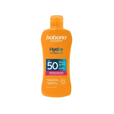 Babaria bronceador 200 ml leche aloe hydra F-50