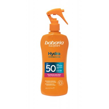 Babaria Hydra bronceador 200 ml aloe vera pistola F-50