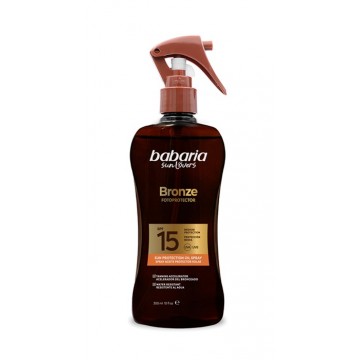 Babaria bronze 300 ml aceite Mono&iuml; Tahiti pistola F-15