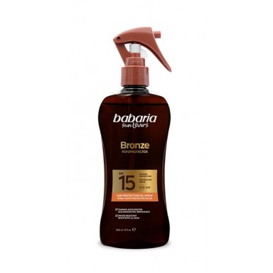 Babaria bronze 300 ml aceite Mono&iuml; Tahiti pistola F-15