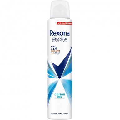 Rexona Advanced Protection Cotton Dry desodorante Spray 200 ml. woman