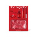 Don Algodon Red Party bolso (edt 30ml + brillo de labios + eyeliner con brillo)