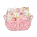 Perfumanía set baño Rosa Mosqueta cesta de fibra natural(6 piezas) ref.MK818914
