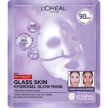 Loreal Revitalift Filler Glass mascarilla facial hidrogel 1u