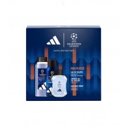 Adidas men UEFA Champions League edt 100vapo+gel 250ml+desodorante spray 150ml