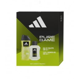 adidas men pure game edt 100 vapo + gel 250 ml